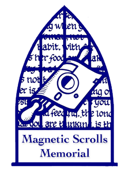 Magnetic Scrolls Memorial 
						logo showing a picture composed of elements taken from the box 
						art from the various Magnetic Scrolls games